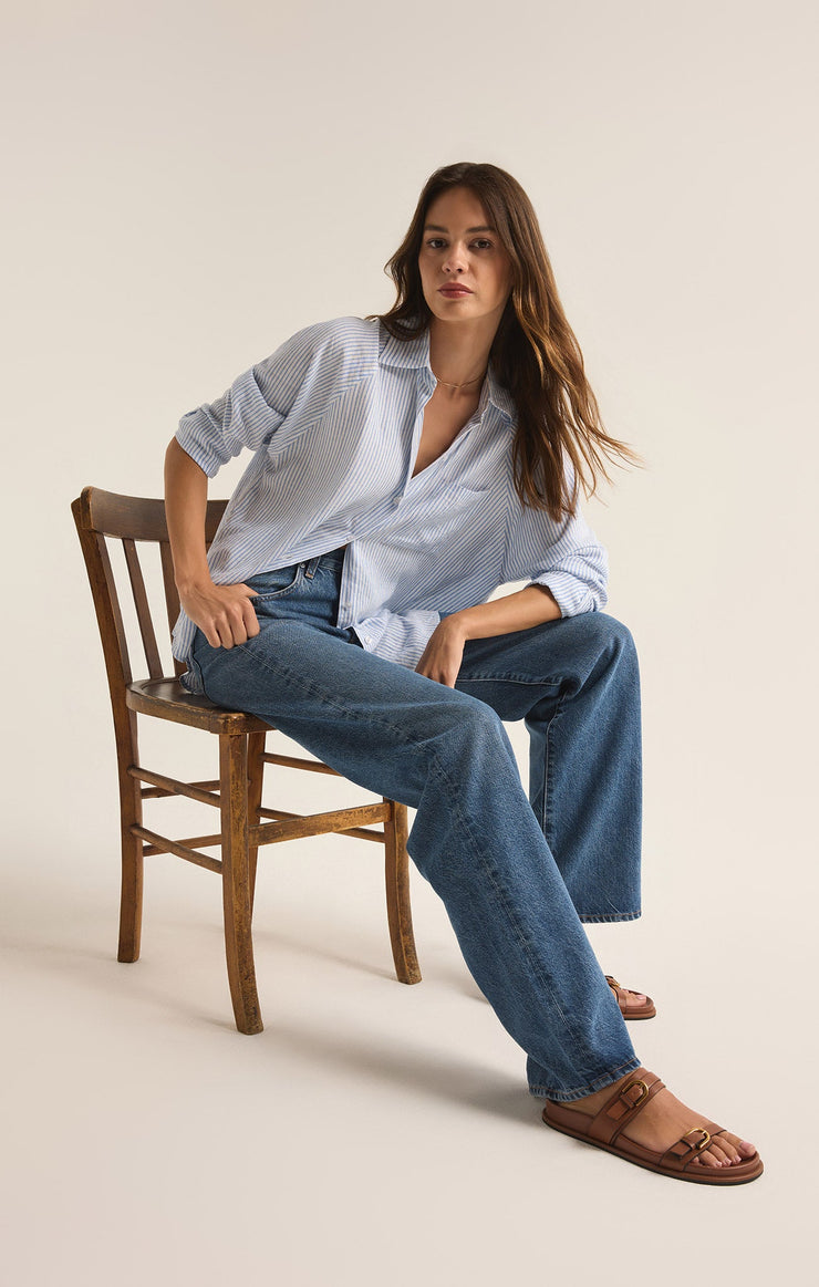 Tops Perfect Linen Striped Top Perfect Linen Striped Top