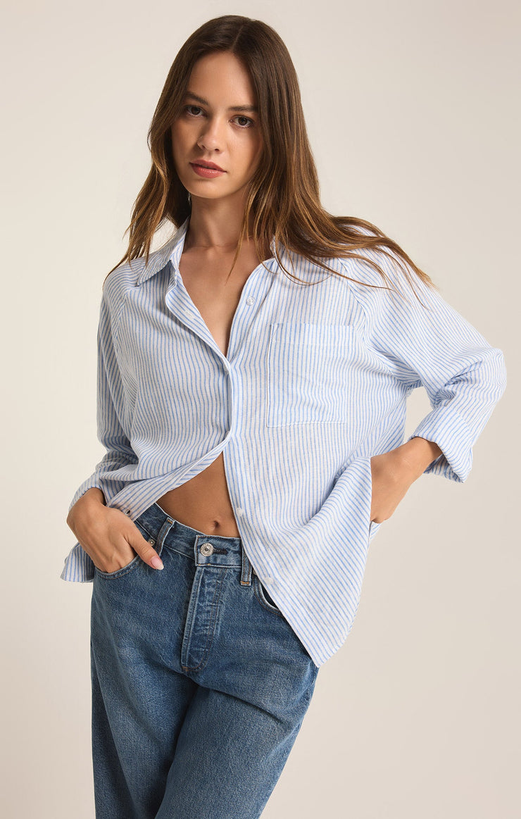 Tops Perfect Linen Striped Top Perfect Linen Striped Top