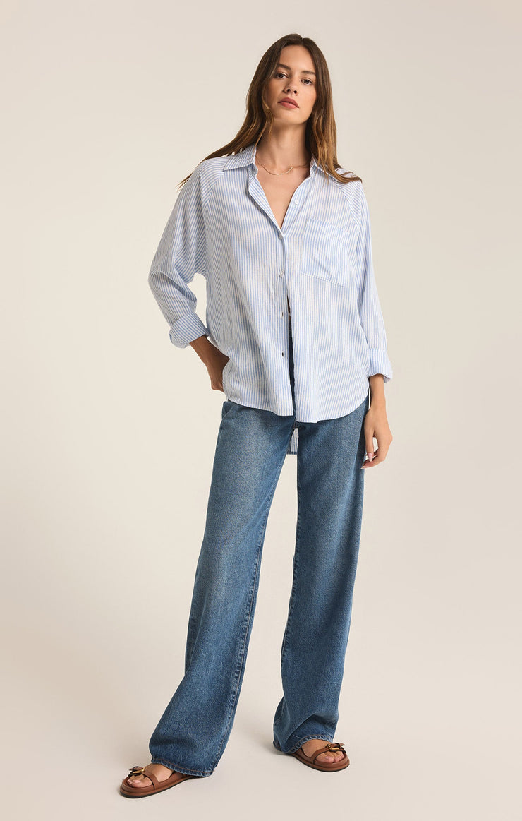 Tops Perfect Linen Striped Top Perfect Linen Striped Top