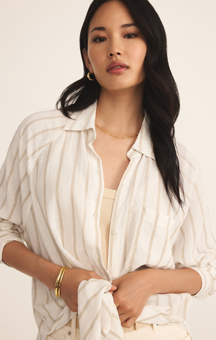 Tops Perfect Linen Striped Top Perfect Linen Striped Top