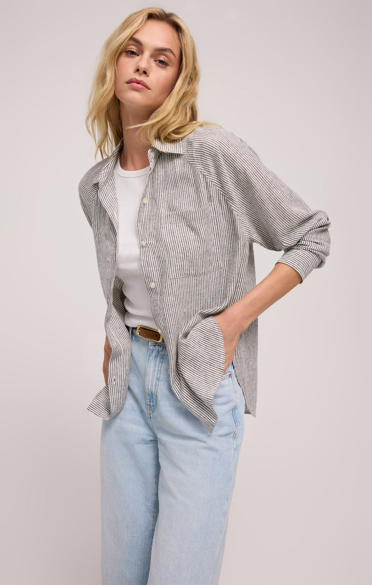 Tops Perfect Linen Striped Top Perfect Linen Striped Top