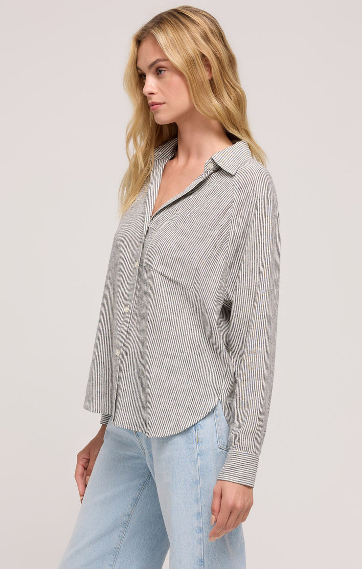Tops Perfect Linen Striped Top Perfect Linen Striped Top