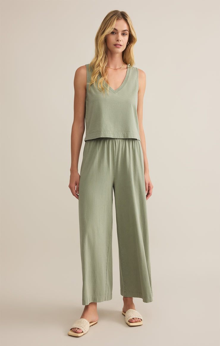Tops Sloane V-Neck Cotton Jersey Top Avocado