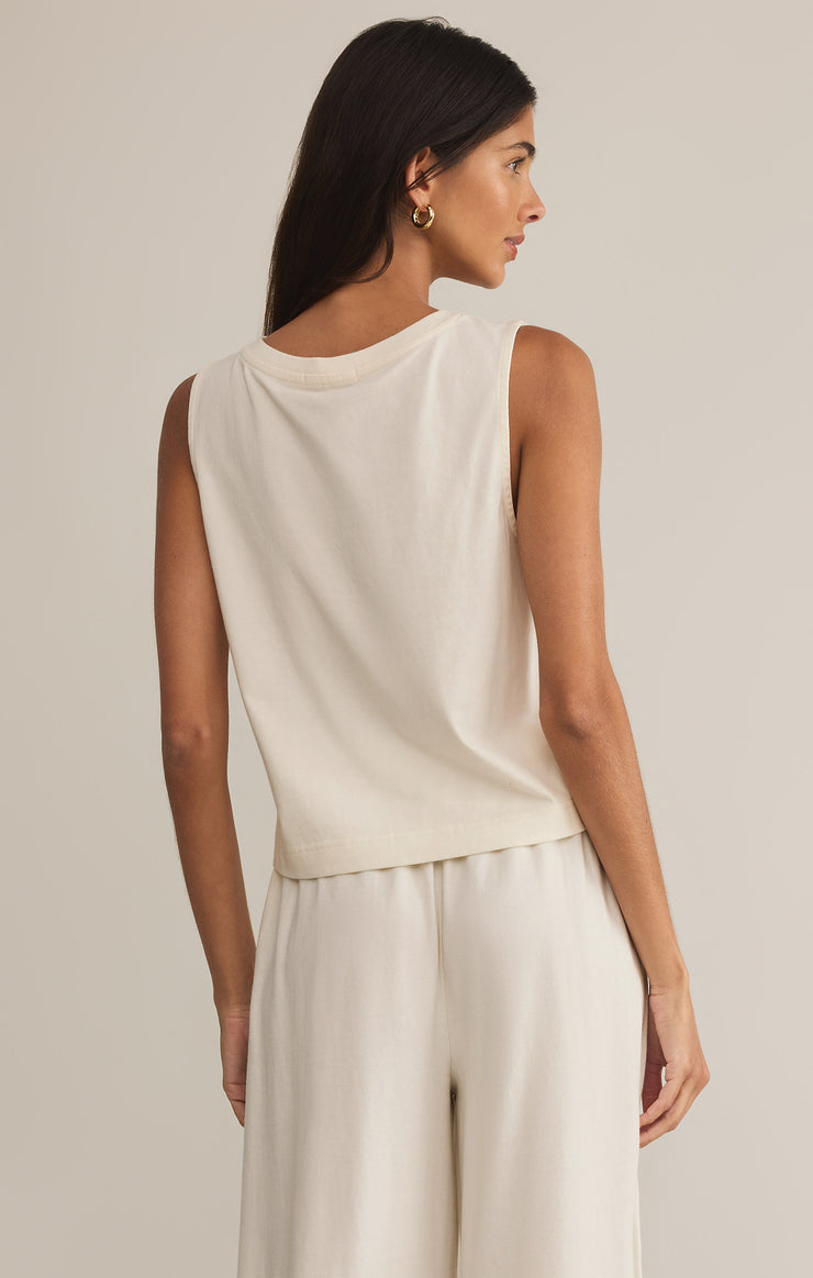 Tops Sloane V-Neck Cotton Jersey Top Sea Salt