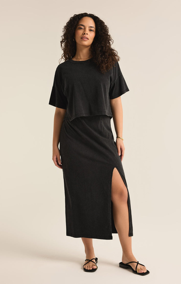 Tops Sway Cotton Jersey Cropped Tee Sway Cotton Jersey Cropped Tee