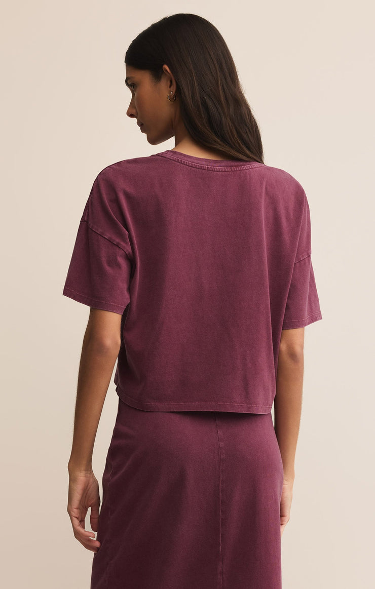 Tops Sway Cotton Jersey Cropped Tee Sway Cotton Jersey Cropped Tee