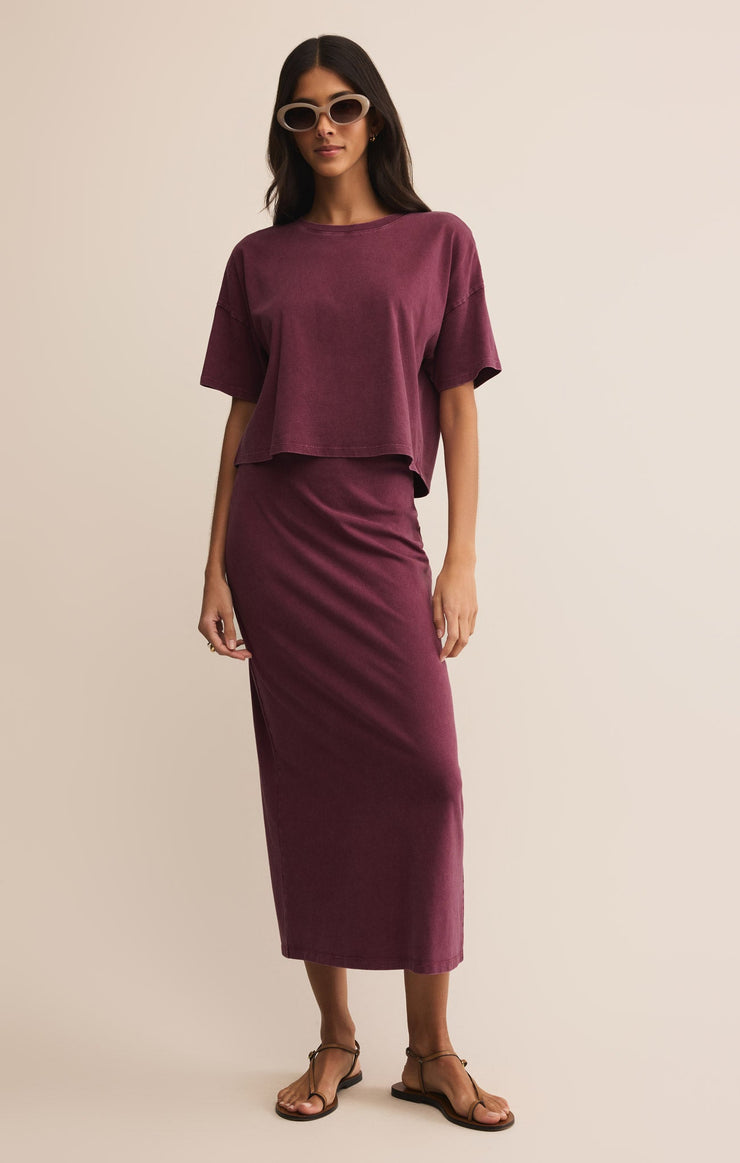 Tops Sway Cotton Jersey Cropped Tee Sway Cotton Jersey Cropped Tee