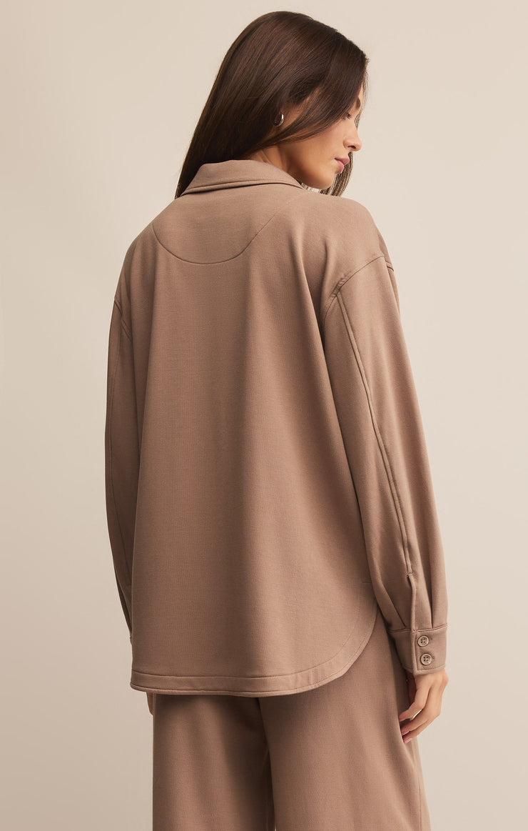 Tops Layover Modal Fleece Button Up Layover Modal Fleece Button Up