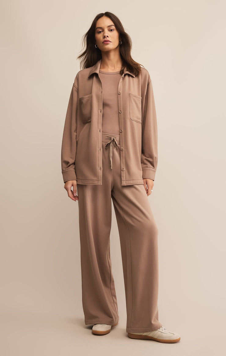 Tops Layover Modal Fleece Button Up Layover Modal Fleece Button Up