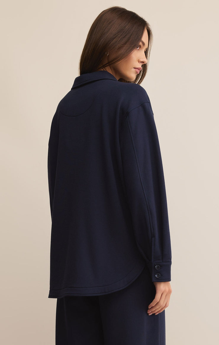 Tops Layover Modal Fleece Button Up Layover Modal Fleece Button Up