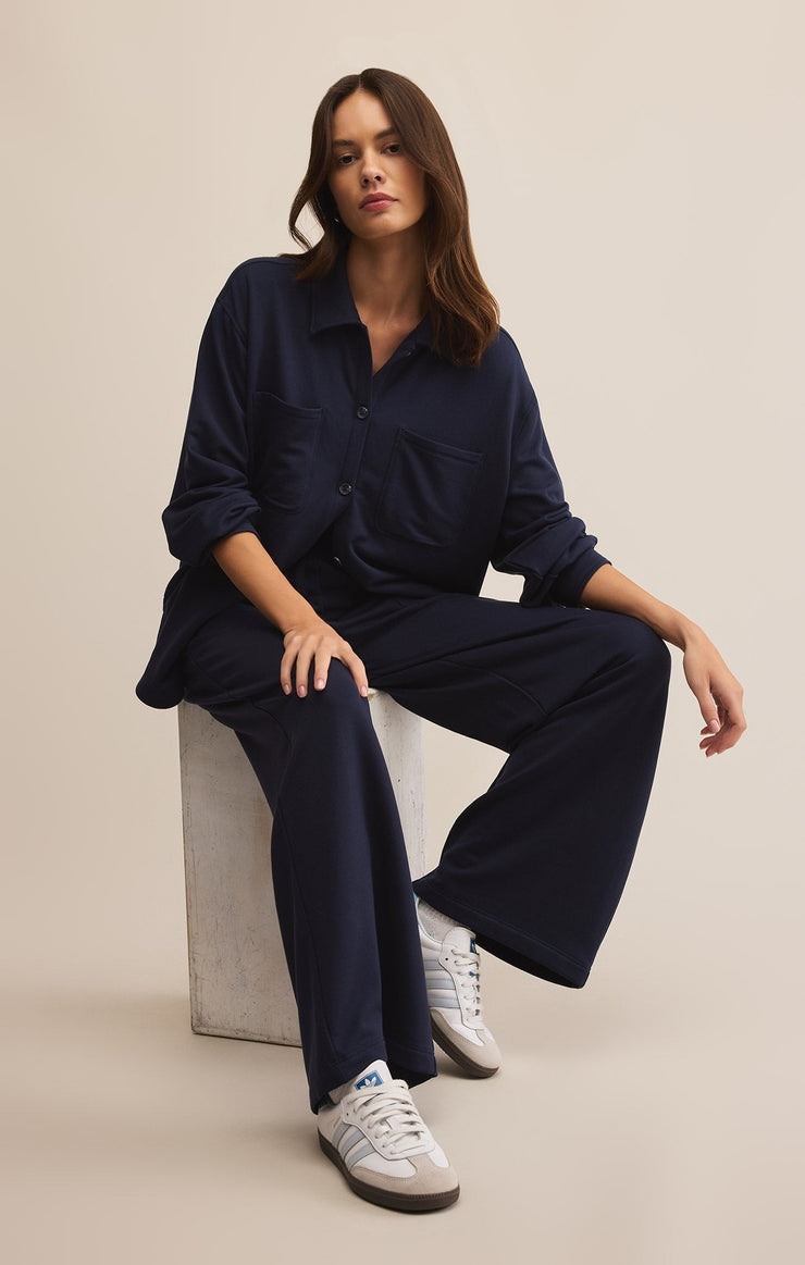 Tops Layover Modal Fleece Button Up Layover Modal Fleece Button Up