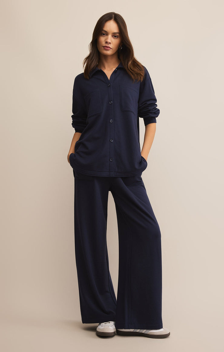Tops Layover Modal Fleece Button Up Layover Modal Fleece Button Up
