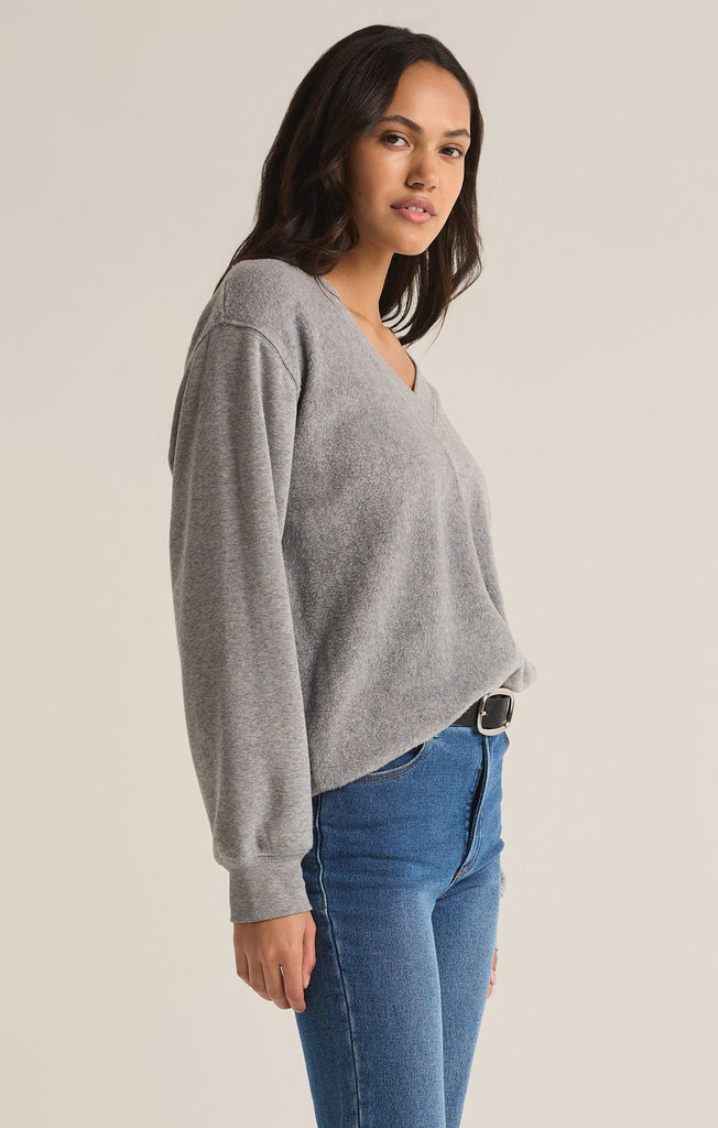Off the Clock Cozy V-Neck Sweatshirt – Z SUPPLY