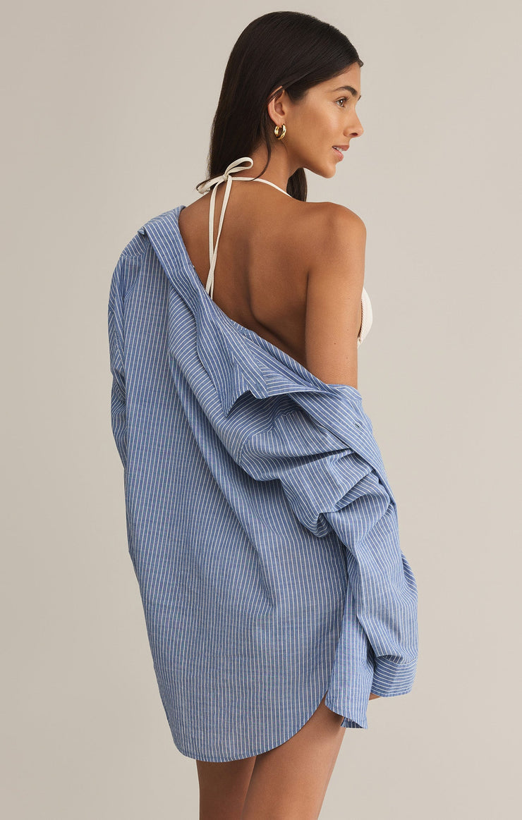 Tops Seaport Striped Button Up Seaport Striped Button Up