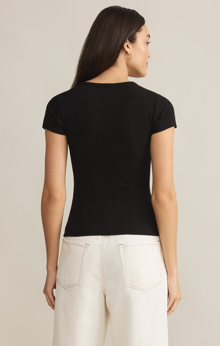 Tops Avery Fitted Rib Tee Avery Fitted Rib Tee