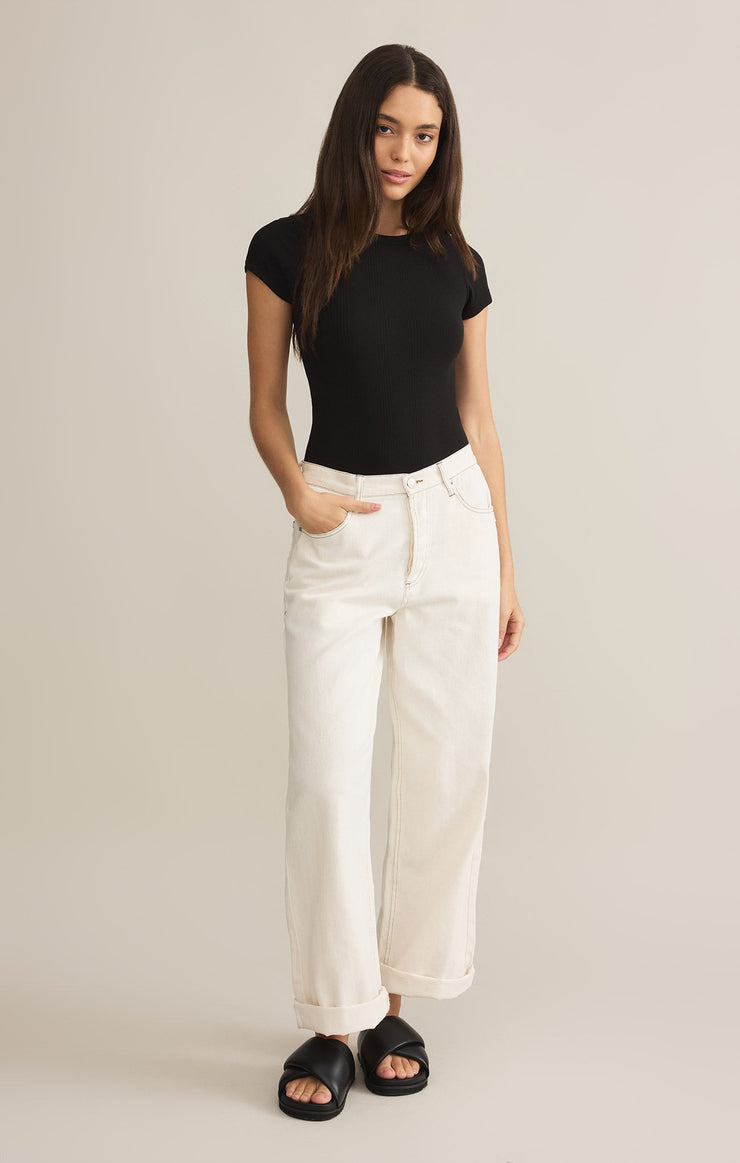 Tops Avery Fitted Rib Tee Avery Fitted Rib Tee