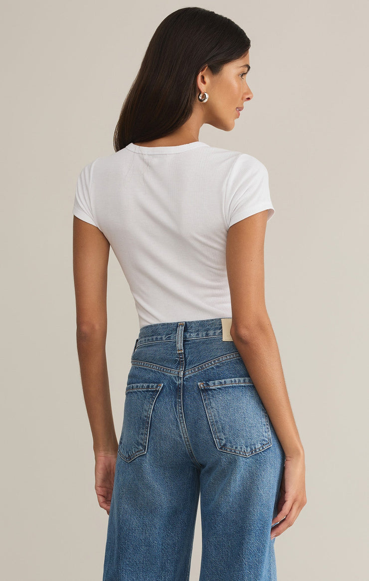 Tops Avery Fitted Rib Tee Avery Fitted Rib Tee