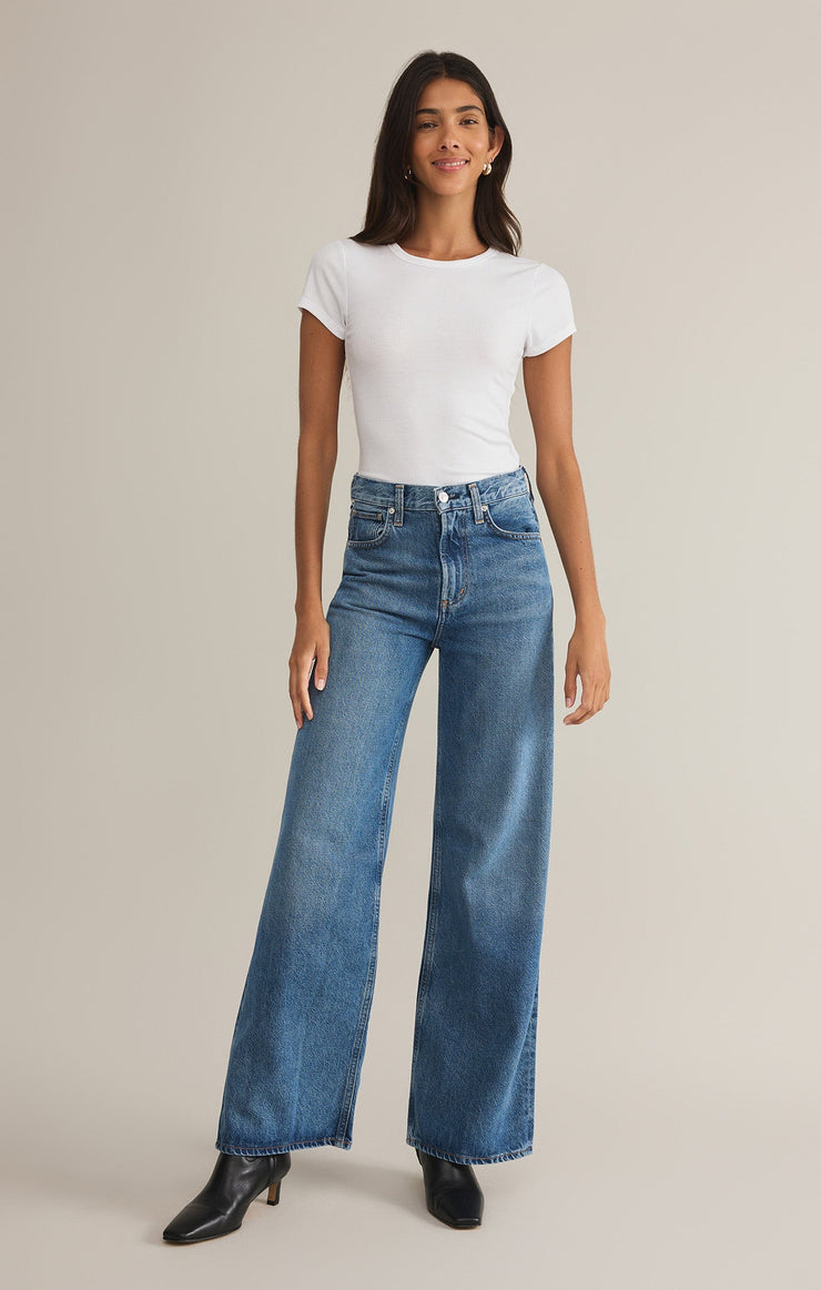 Tops Avery Fitted Rib Tee Avery Fitted Rib Tee