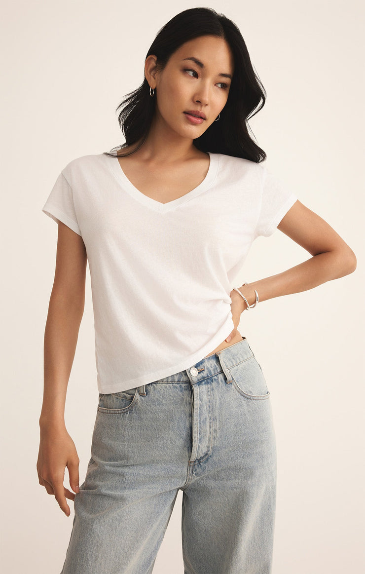 Tops Modern Jersey V-Neck Tee Modern Jersey V-Neck Tee