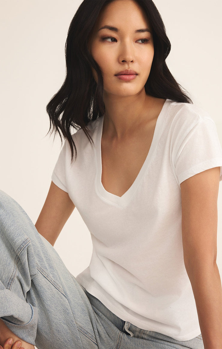 Tops Modern Jersey V-Neck Tee Modern Jersey V-Neck Tee