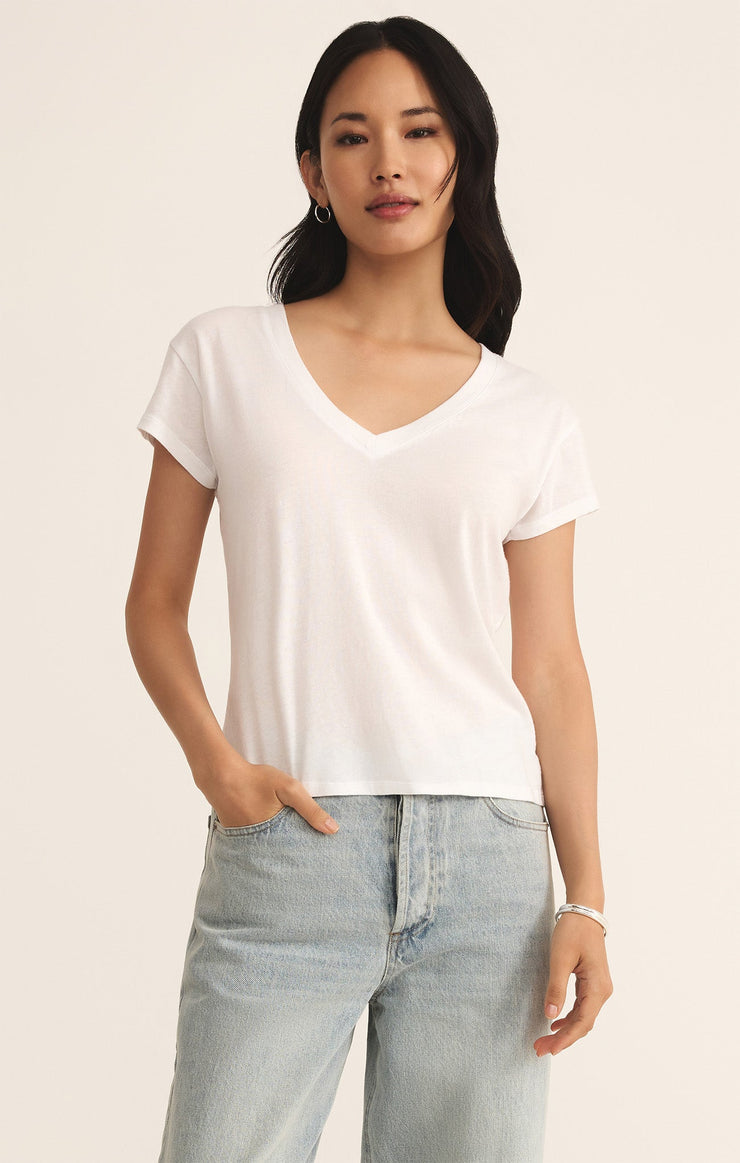 Tops Modern Jersey V-Neck Tee Modern Jersey V-Neck Tee