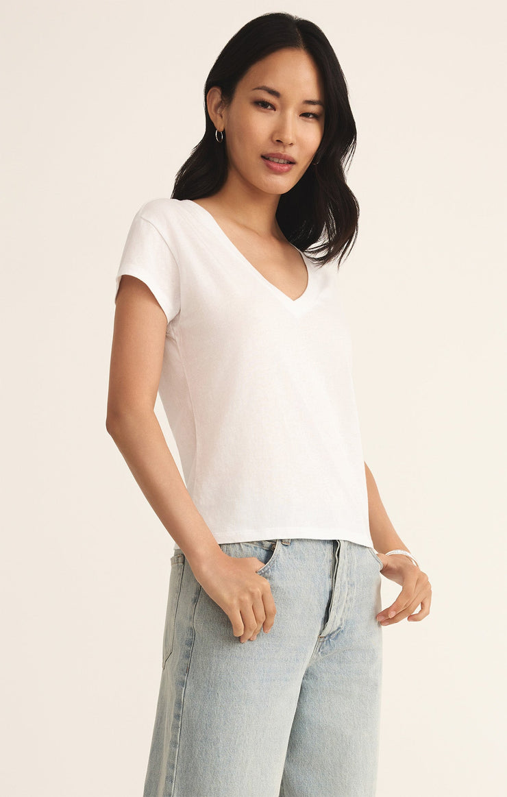 Tops Modern Jersey V-Neck Tee Modern Jersey V-Neck Tee