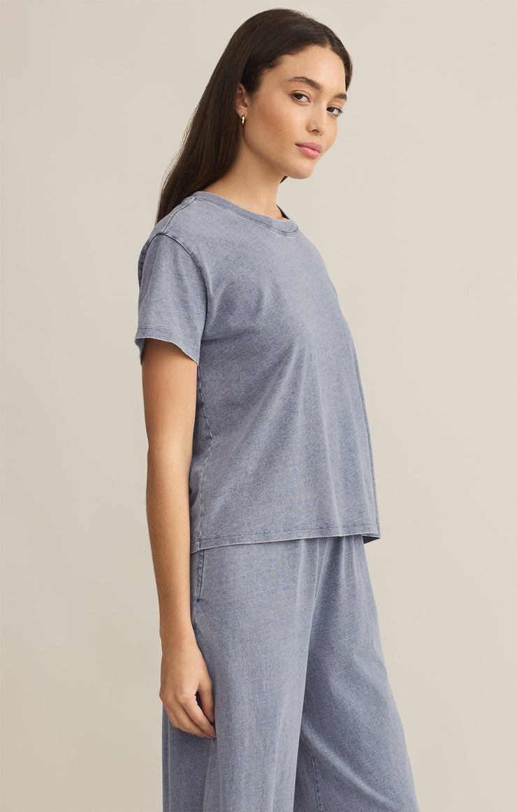Tops Go To Jersey Denim Tee Go To Jersey Denim Tee