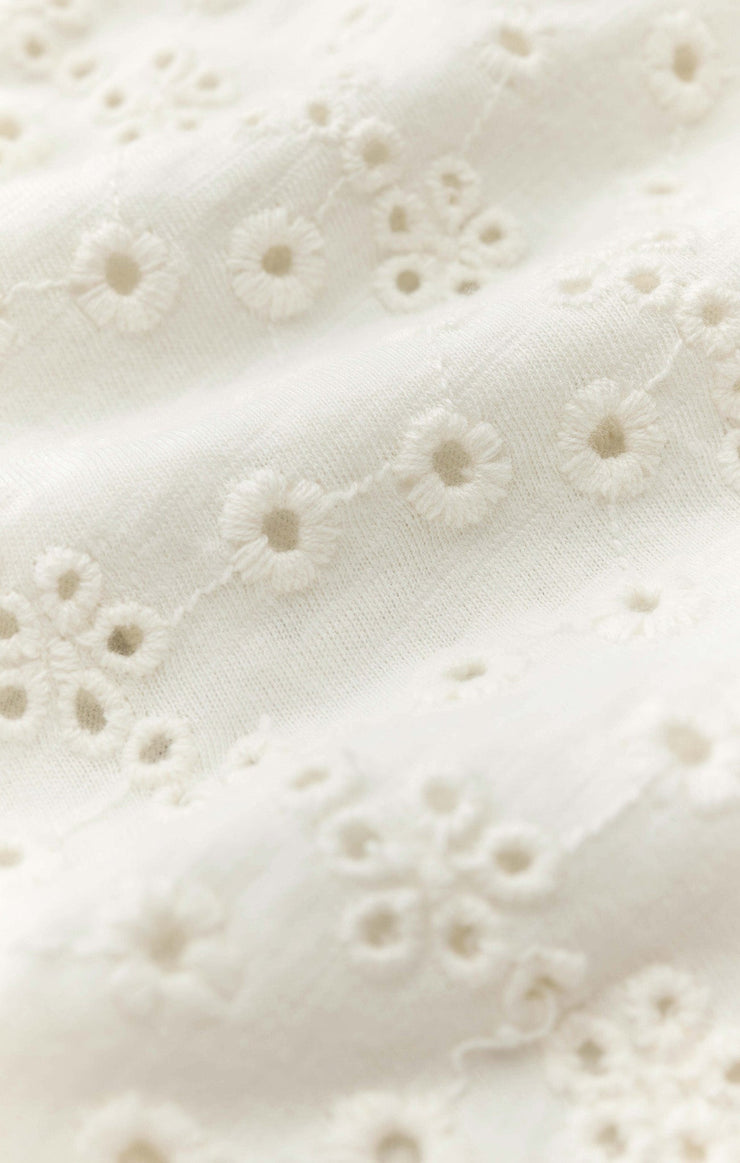 Tops Madrid Knit Eyelet Button Up Madrid Knit Eyelet Button Up