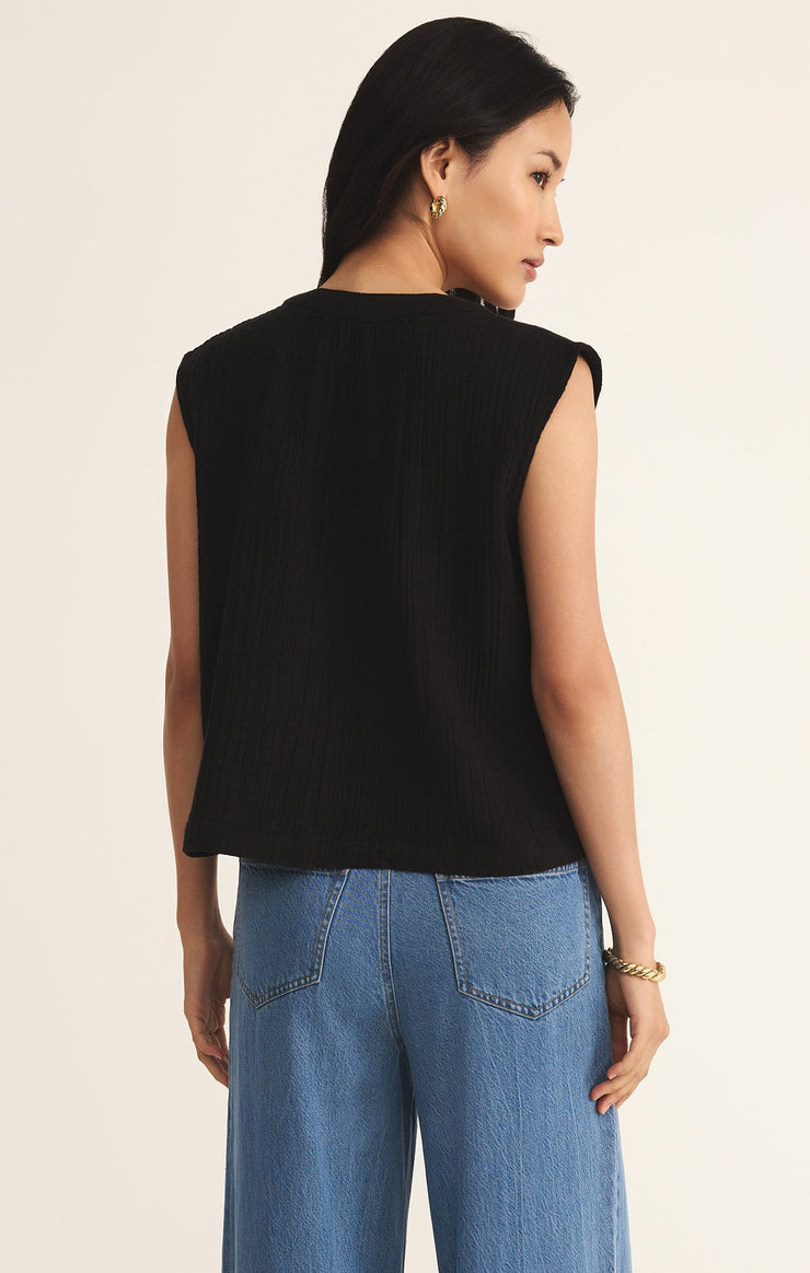 Tops Cliffside V-Neck Airy Gauze Top Cliffside V-Neck Airy Gauze Top