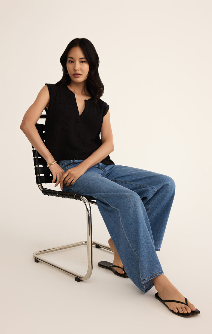 Tops Cliffside V-Neck Airy Gauze Top Cliffside V-Neck Airy Gauze Top