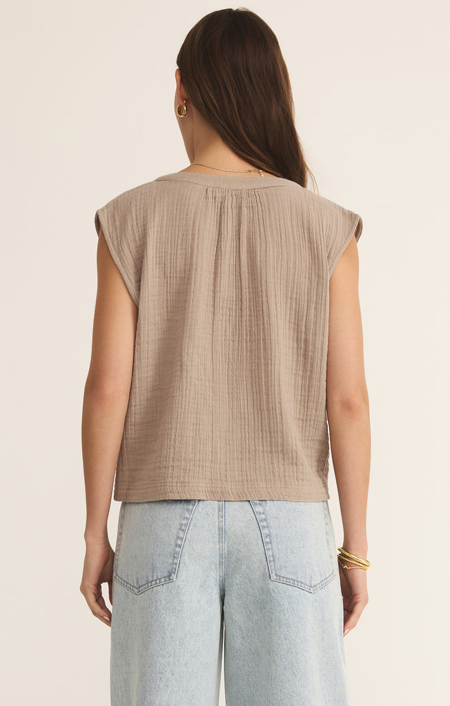 Cliffside V-Neck Airy Gauze Top – Z SUPPLY