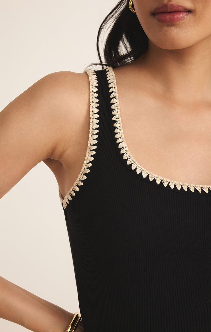Tops Jaidynn Whipstitch Rib Tank Jaidynn Whipstitch Rib Tank