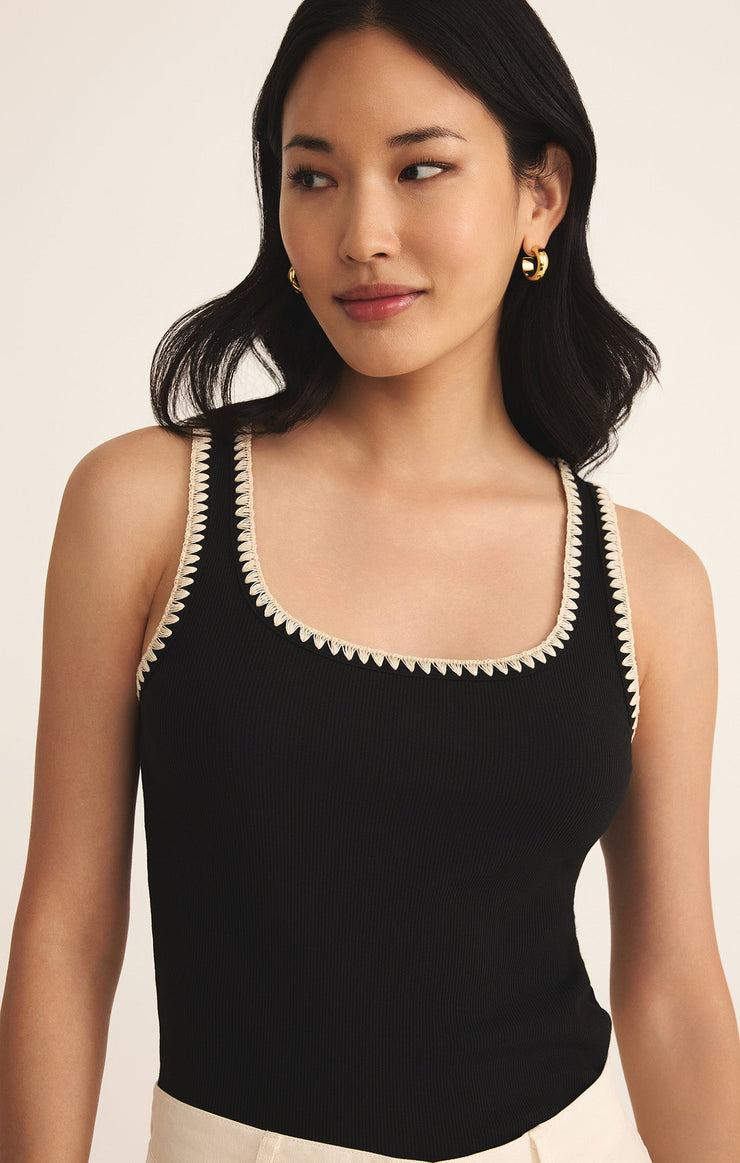 Tops Jaidynn Whipstitch Rib Tank Jaidynn Whipstitch Rib Tank