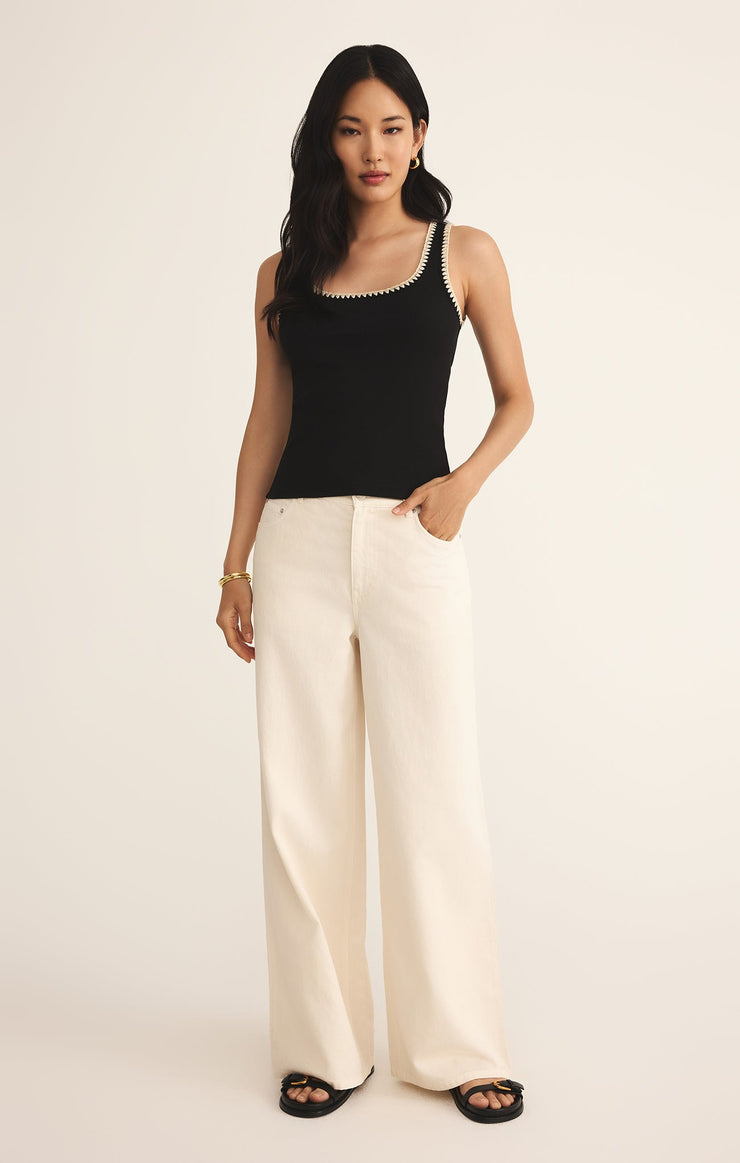 Tops Jaidynn Whipstitch Rib Tank Jaidynn Whipstitch Rib Tank