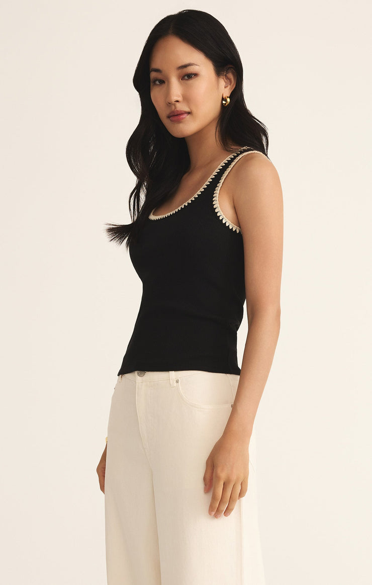 Tops Jaidynn Whipstitch Rib Tank Jaidynn Whipstitch Rib Tank
