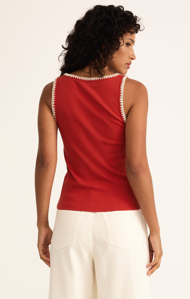 Tops Jaidynn Whipstitch Rib Tank Jaidynn Whipstitch Rib Tank