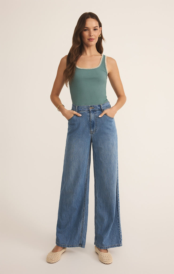 Tops Jaidynn Whipstitch Rib Tank Jaidynn Whipstitch Rib Tank