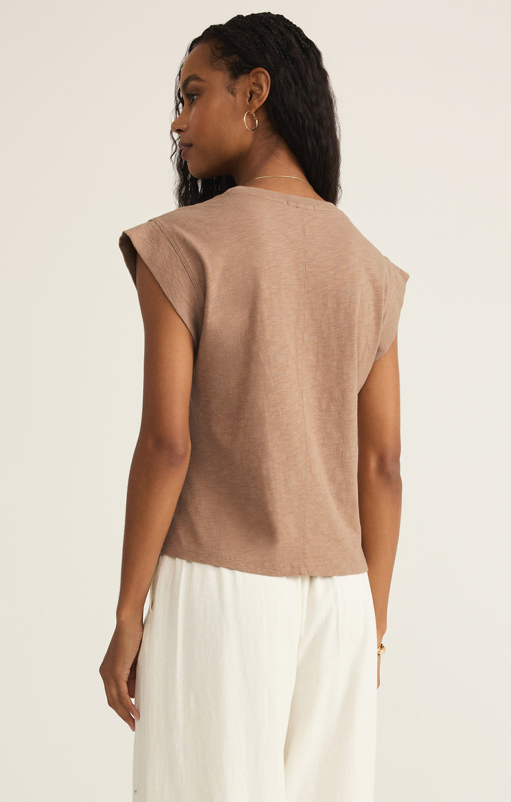 Tops Camino Slub Tee Iced Coffee