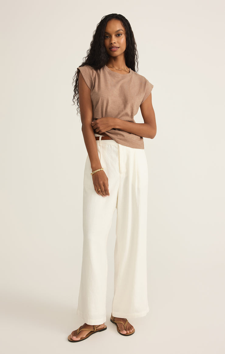 Tops Camino Slub Tee Iced Coffee