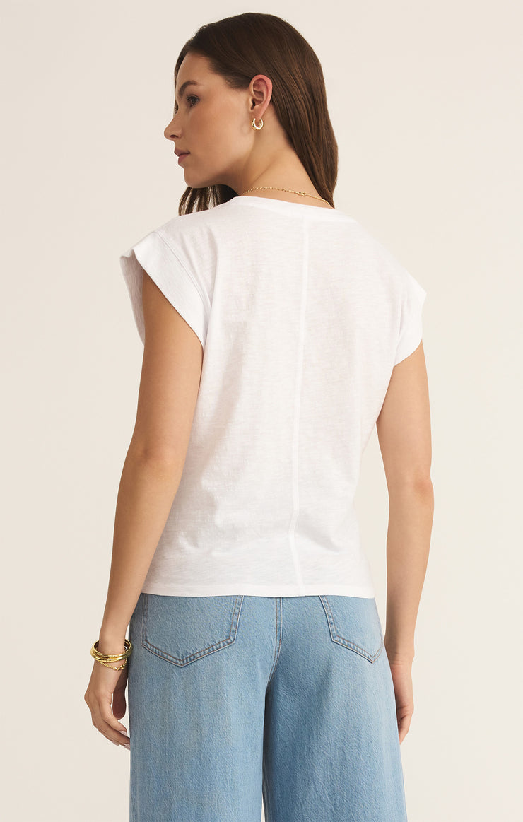Tops Camino Slub Tee White
