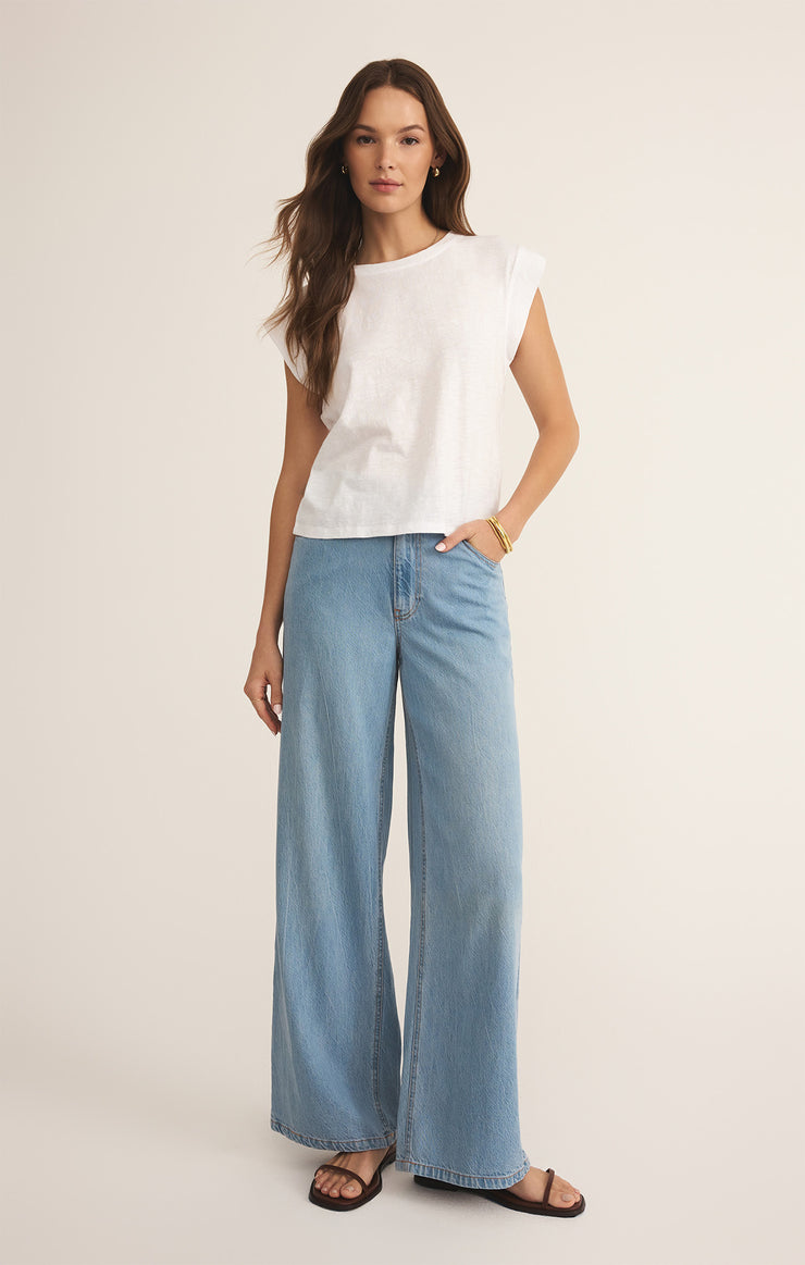 Tops Camino Slub Tee White