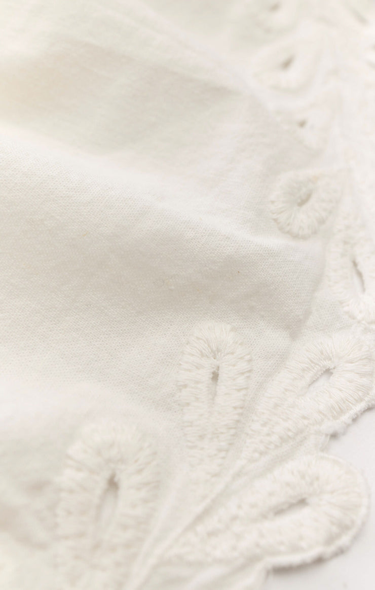 Tops Annecy Embroidered Linen Tank Annecy Embroidered Linen Tank