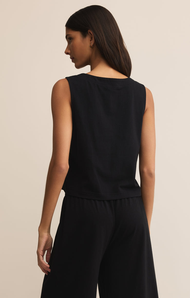 Tops Solace Cotton Jersey Top True Black