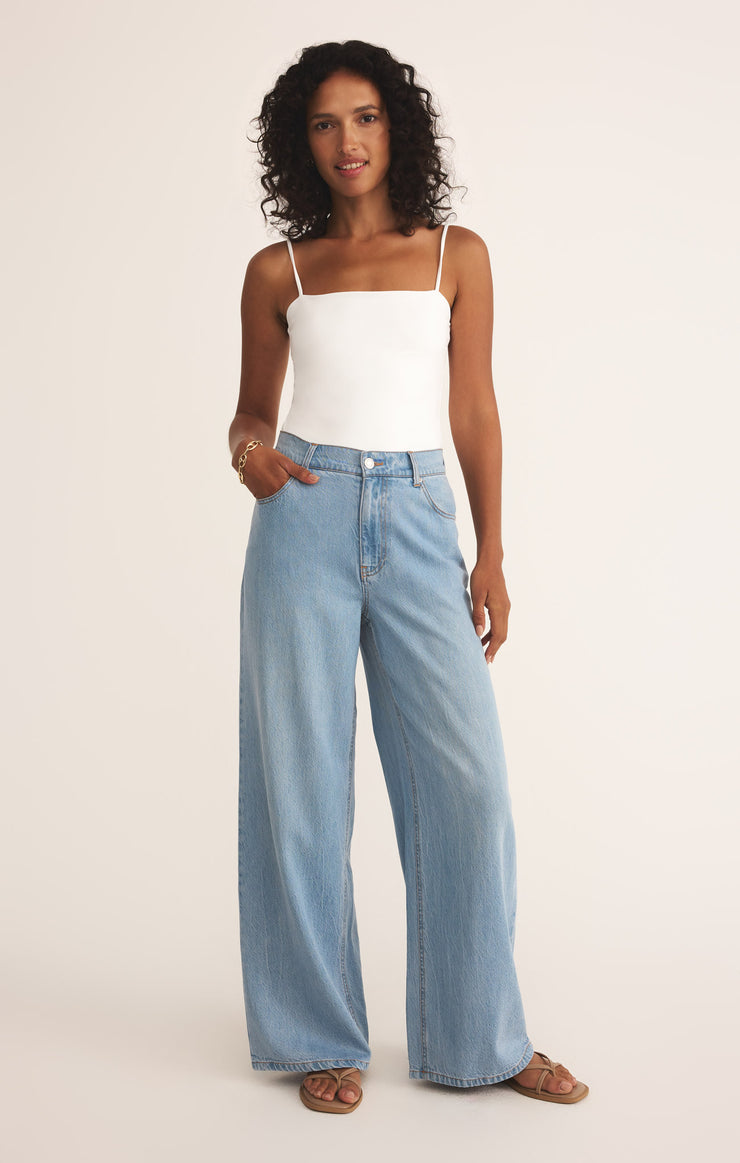 Tops Lane Luxe Smooth Bodysuit White