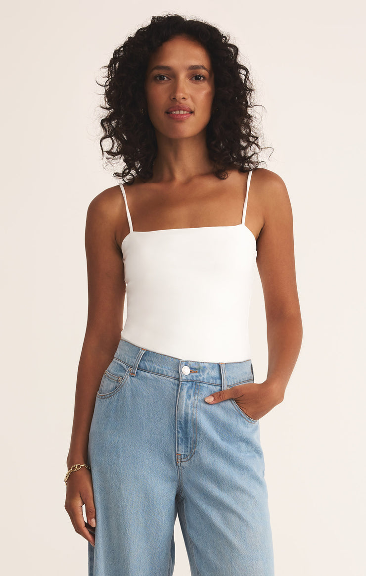 Tops Lane Luxe Smooth Bodysuit White