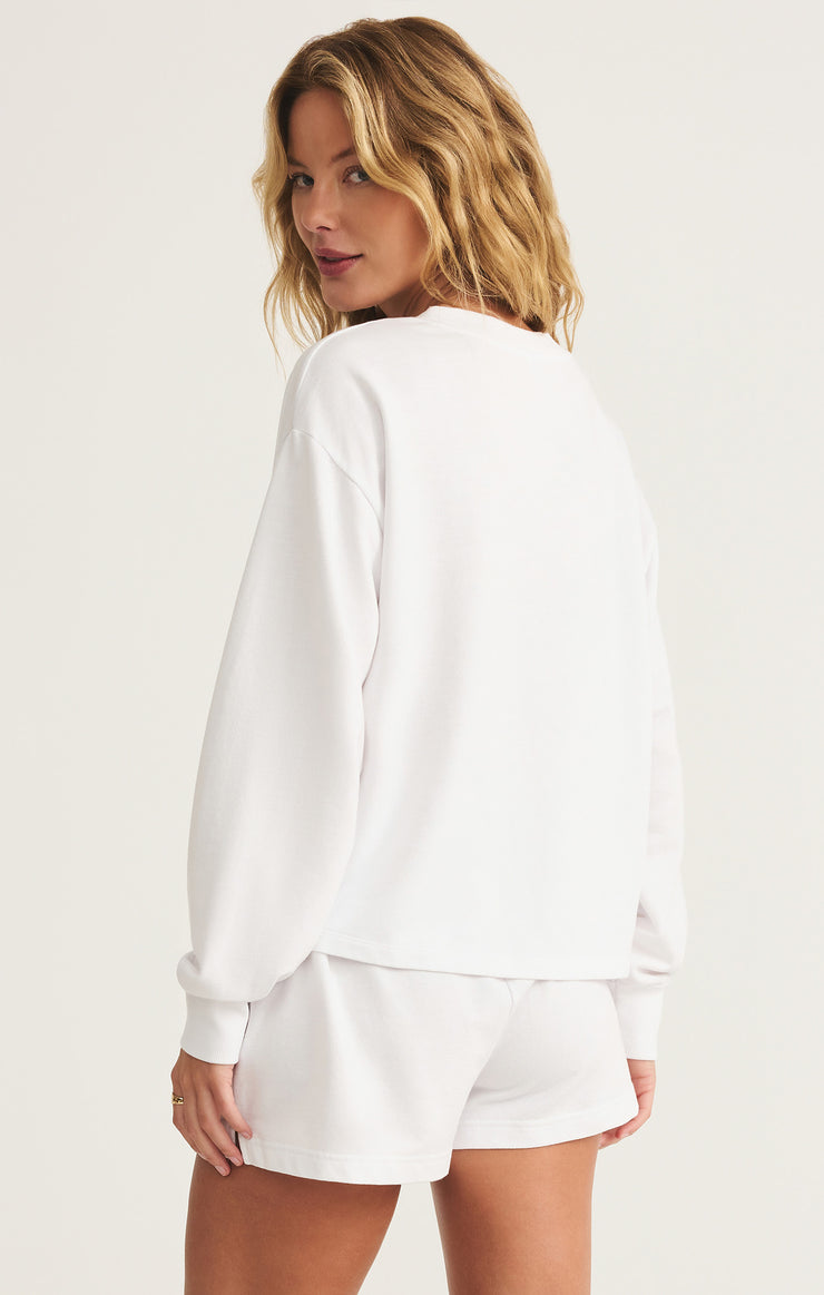 Tops Ellis French Terry Sweatshirt White