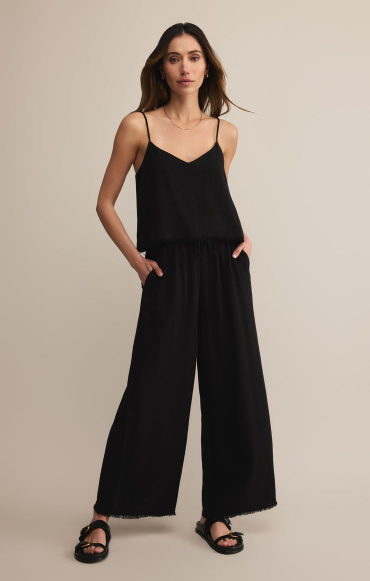 Tops Sabel Cropped Linen Tank Sabel Cropped Linen Tank