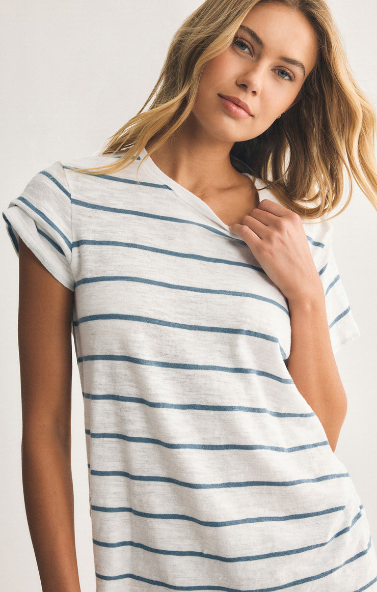 Tops Foundation Premium Striped Tee Boathouse