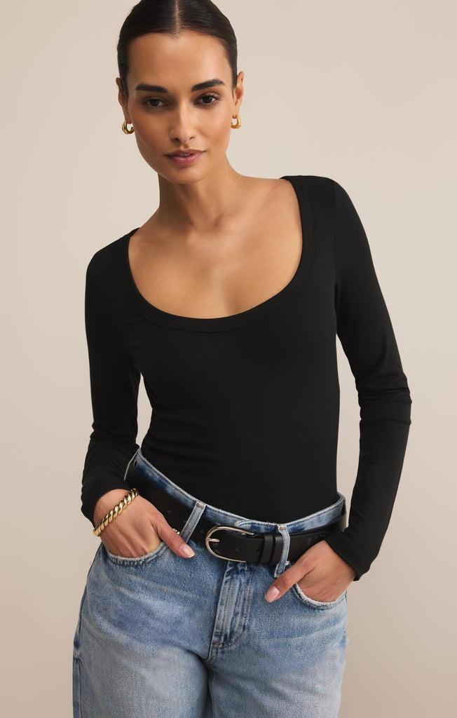 トップス - Unknown 00s tight tops secondskin Second Skin Scoop Neck Top – Z SUPPLY