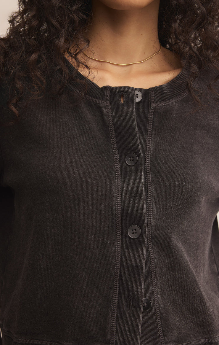 Tops Daily Knit Denim Cardigan Daily Knit Denim Cardigan
